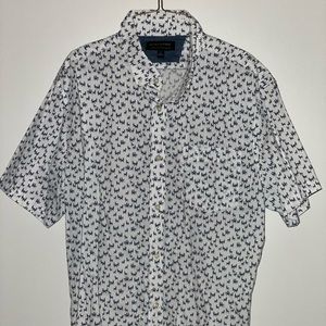 Large Slim Banana Republic Shirt Llama Print Never Worn